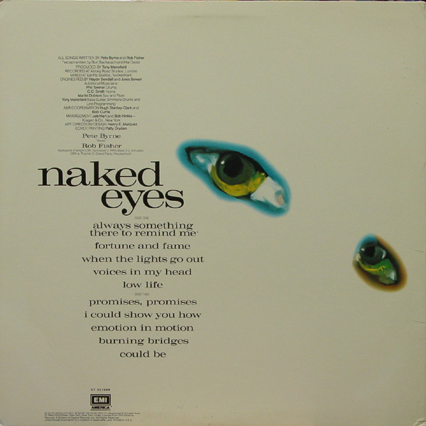 Naked Eyes Naked Eyes Vinyl LP Album Club Edition VinylHeaven