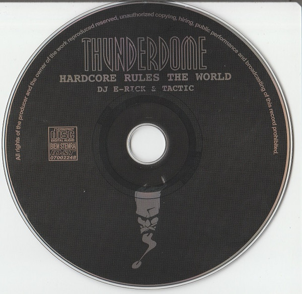 E Rick Tactic Thunderdome 98 Hardcore Rules The World CD Maxi