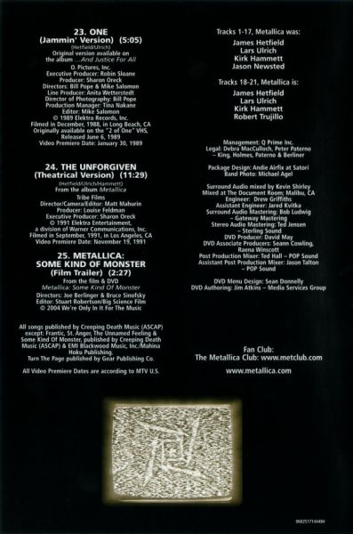 Metallica | The Videos 1989 - 2004 | DVD (DVD-Video