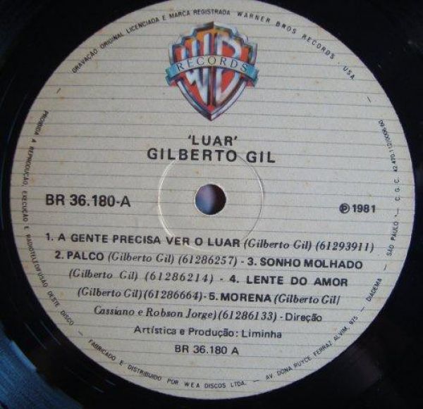 Gilberto Gil | Luar (A Gente Precisa Ver O Luar) | Vinyl (LP