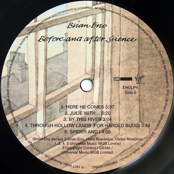 Brian Eno Before And After Science Vinyl (LP, Album, Reissue, Remastered) VinylHeaven