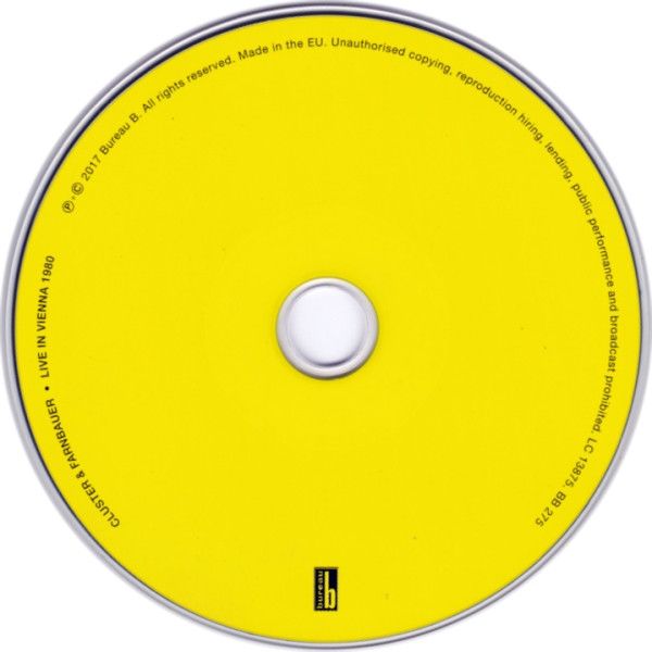 Cluster & Farnbauer / Live In Vienna ‘80 Cluster & Farnbauer – Live In Vienna 1980 – 2 x CD (Album