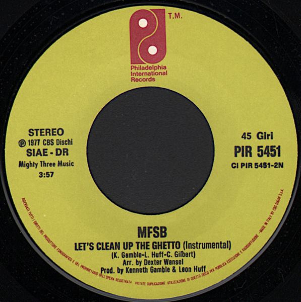 Philadelphia International All Stars, MFSB | Let's Clean Up