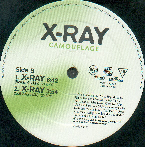 Camouflage XRay Vinyl (12", 45 RPM, MaxiSingle) VinylHeaven