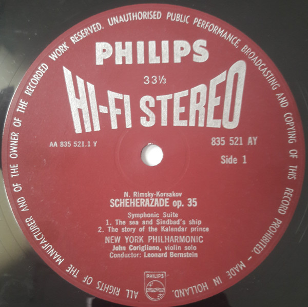 Nikolai RimskyKorsakov, Leonard Bernstein, The New York Philharmonic