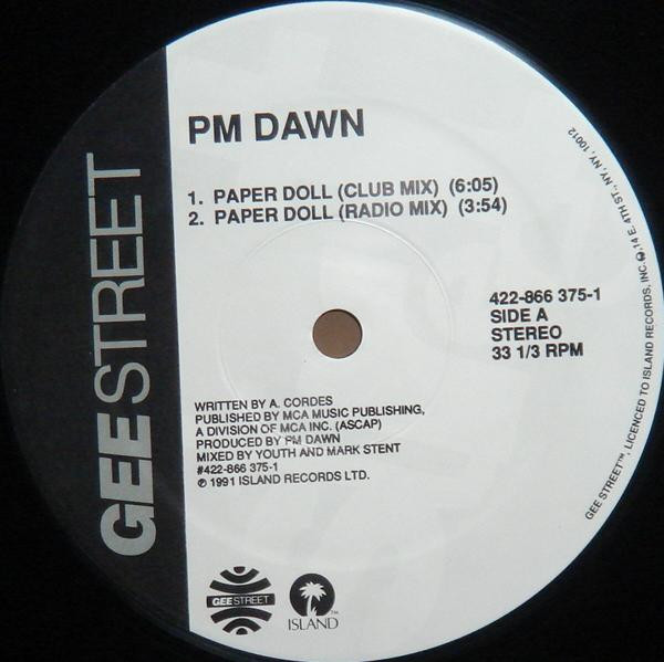 P.M. Dawn Paper Doll Vinyl (12", 33 ⅓ RPM, Stereo) VinylHeaven your source for great music