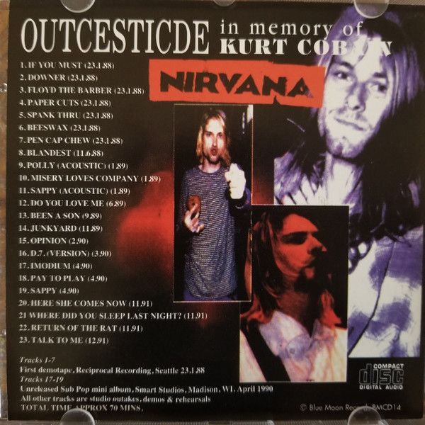 Nirvana IN MEMORY OF KURDT KOBAIN 他 In Memory Of