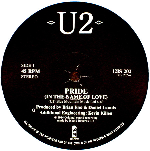 U2 Pride (In The Name Of Love) Vinyl (12