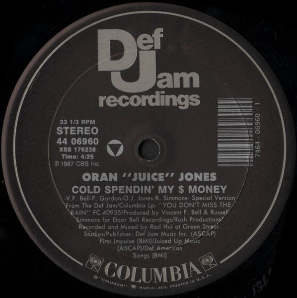 洋楽 Oran 'Juice' Jones - Cold Spendin' My $ Amazon.com: Oran 