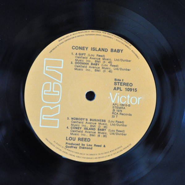 Lou Reed | Coney Island Baby | Vinyl (LP, Album) | VinylHeaven - your ...