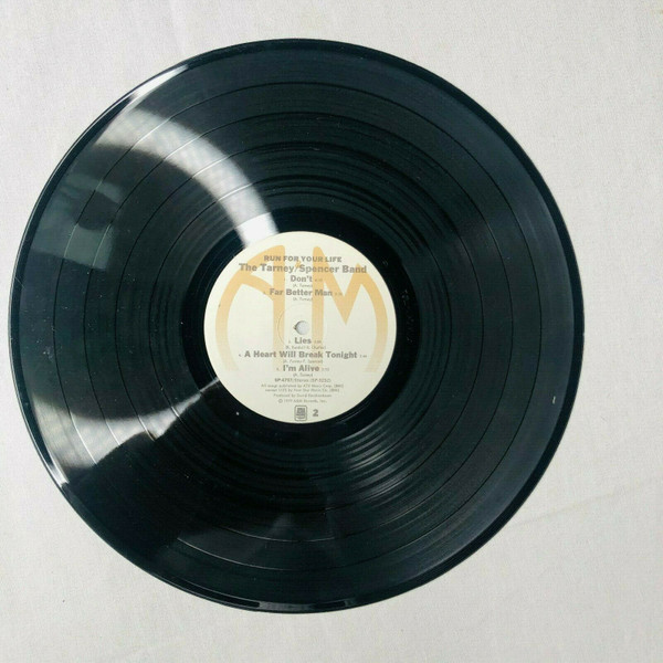 The Tarney/Spencer Band Run For Your Life Vinyl (LP, Album) VinylHeaven your source for