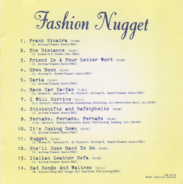 Cake Fashion Nugget CD (Album) VinylHeaven your source for