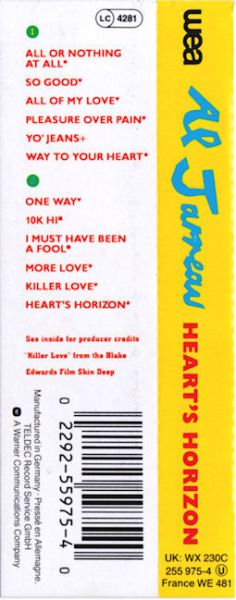 Al Jarreau | Heart's Horizon | Cassette (Album