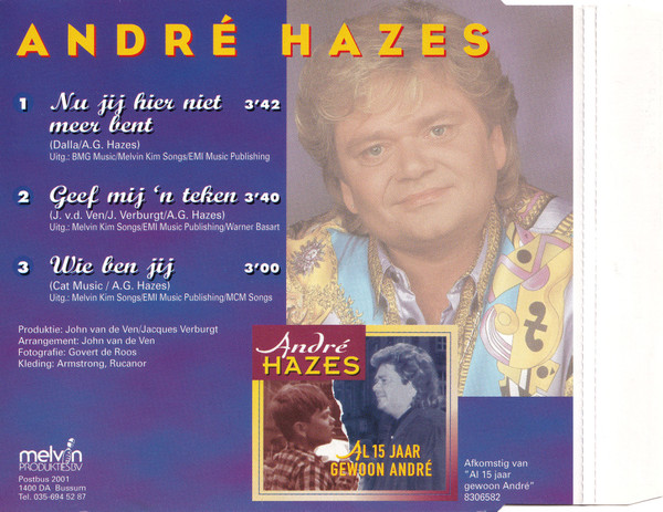 André Hazes | Nu Jij Hier Niet Meer Bent | CD (Single, Stereo