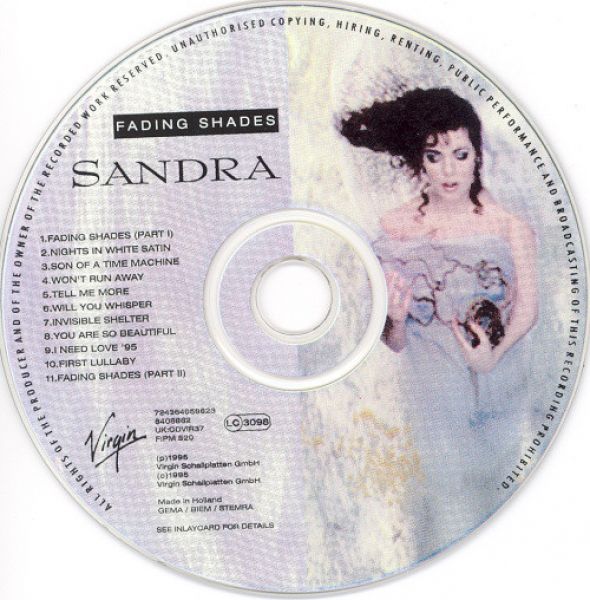 Sandra | Fading Shades | CD (Album) | VinylHeaven - your