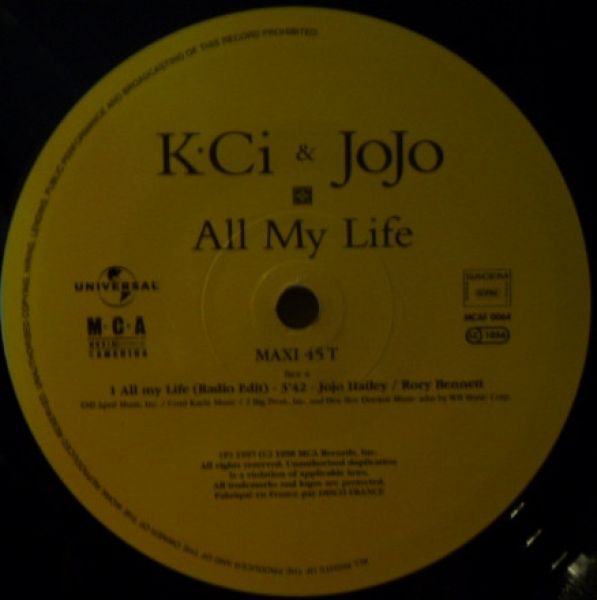 K-Ci & JoJo | All My Life | Vinyl (12