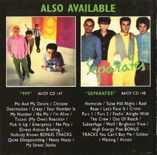 洋楽 999 Punk LP 999 - Full Album (1978) - PUNK ROCK 100% - YouTube