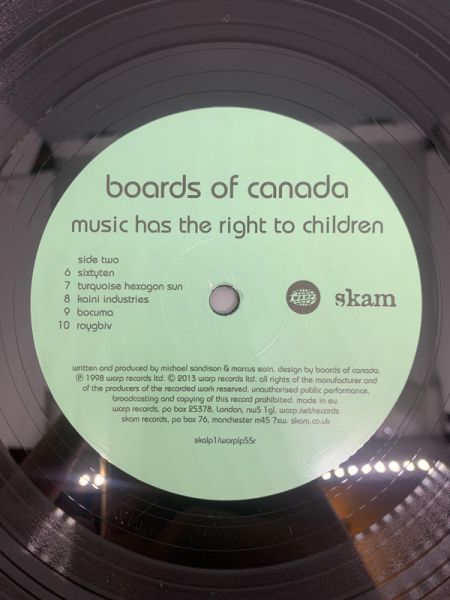 boards of canada/music has the〜LP Boards Of Canada: Music Has The Right To Children Vinyl 2LP