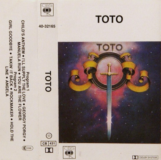 【レトロ】 TOTO 商品テキスト　1982 Toto トト/Tokyo,Japan 1982 Upgrade