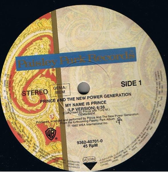 Prince, The New Power Generation | My Name Is Prince | Vinyl