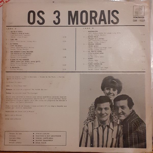 洋楽 OS 3 MORAIS Os 3 Morais – Os 3 Morais – Vinyl (LP, Album, Stereo), 1971