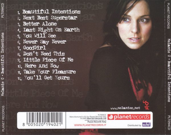 Melanie C - Beautiful Intentions 美品 レア Melanie C - CD - Beautiful intentions (2005, incl. 'First