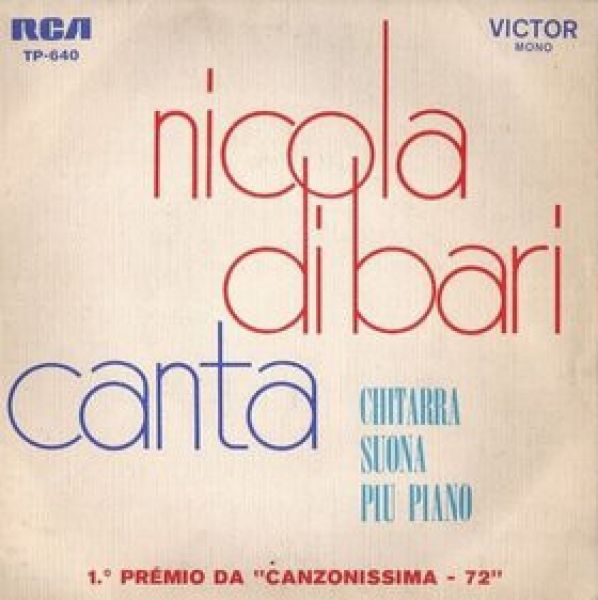 Nicola Di Bari Chitarra Suona Piu Piano Vinyl (7", EP, Mono