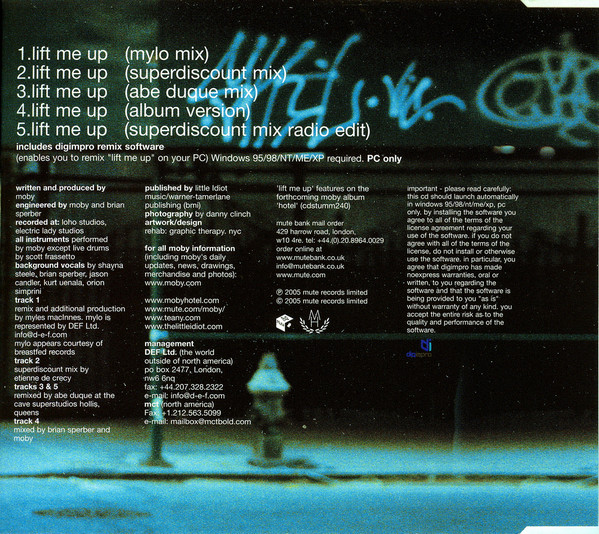 Moby Lift Me Up CD (MaxiSingle, Enhanced) VinylHeaven your source for great music