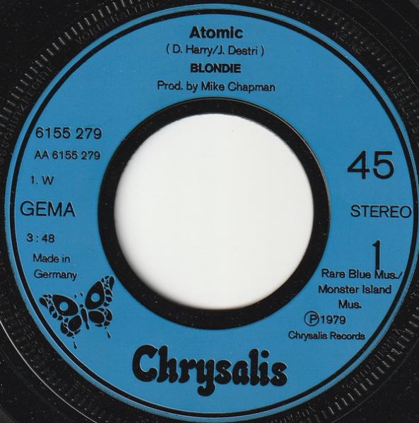LP Blondie Atomic PRP8137 CHRYSALIS プロモ /00260 LP Blondie Atomic PRP8137 CHRYSALIS プロモ /00260