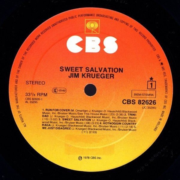 Jim Krueger | Sweet Salvation | Vinyl (LP, Album