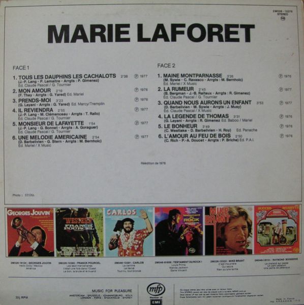 Marie Laforêt | Marie Laforêt | Vinyl (LP, Compilation