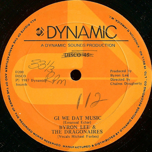 Byron Lee And The Dragonaires Tiny Winey Vinyl (12", 33 ⅓ RPM