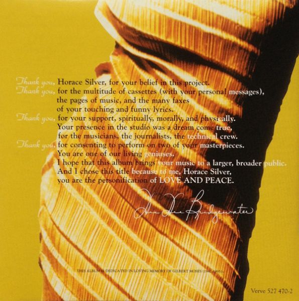 Dee Dee Bridgewater | Love And Peace - A Tribute To Horace