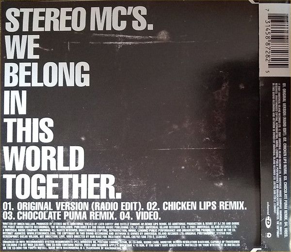 【中古】 We Belong in This World．．． ステレオMC’s Stereo MC's – We Belong In This World Together | Releases