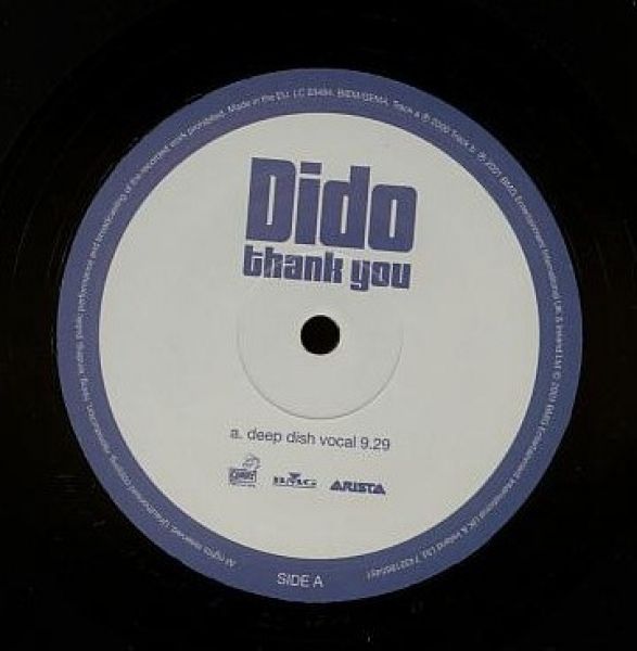 Dido/thank you レコード Dido – Thank You | Releases | Discogs