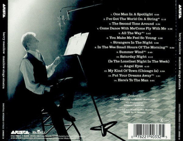 Barry Manilow Manilow Sings Sinatra CD (Album) VinylHeaven your
