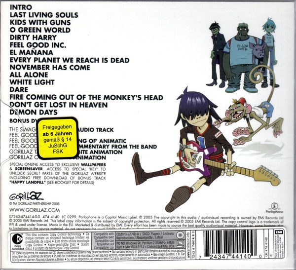 【新品未開封】【レコード】Gorillaz Demon Days Gorillaz Demon Days Vinyl 2LP Gatefold 2018 Reissue Pressing