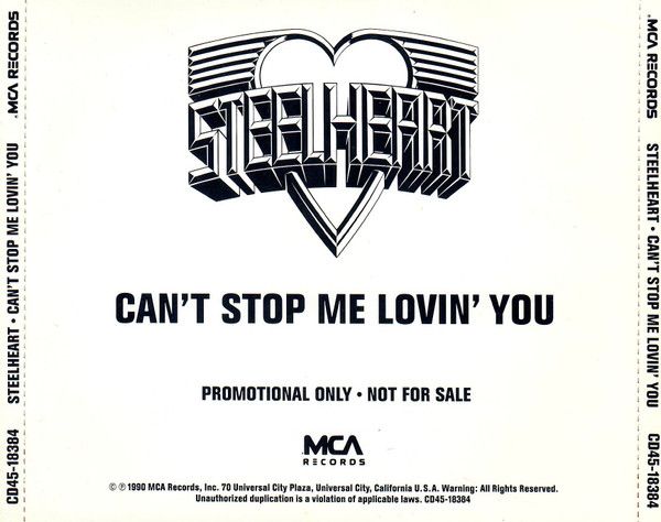 Steelheart | Can't Stop Me Lovin' You | CD (Single, Promo