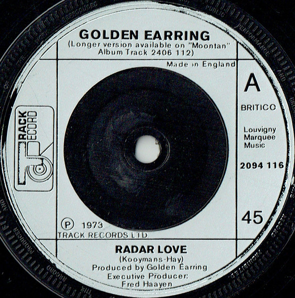 Golden Earring Radar Love Vinyl (7