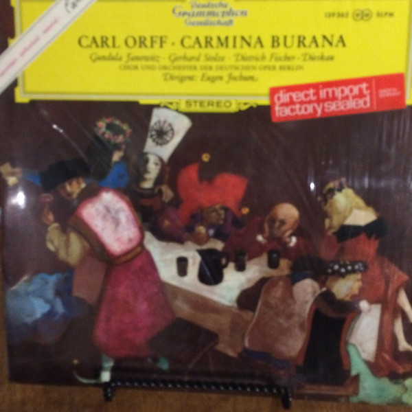 その他 LP Gundula Janowitz, Gerhard Stolze, Dietrich Fischer / Carl Orff Carmina Burana 139362 /00200 Carl Orff, Gundula Janowitz ∙ Gerhard Stolze ∙ Dietrich