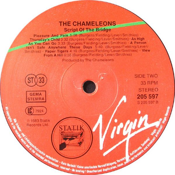 The Chameleons | Script Of The Bridge | Vinyl (LP, Album