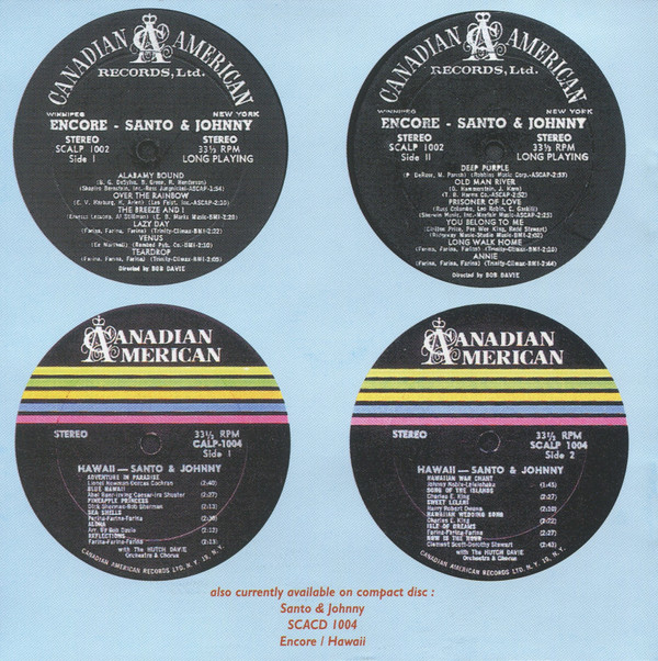 Santo & Johnny Santo & Johnny / Around The World CD (Album