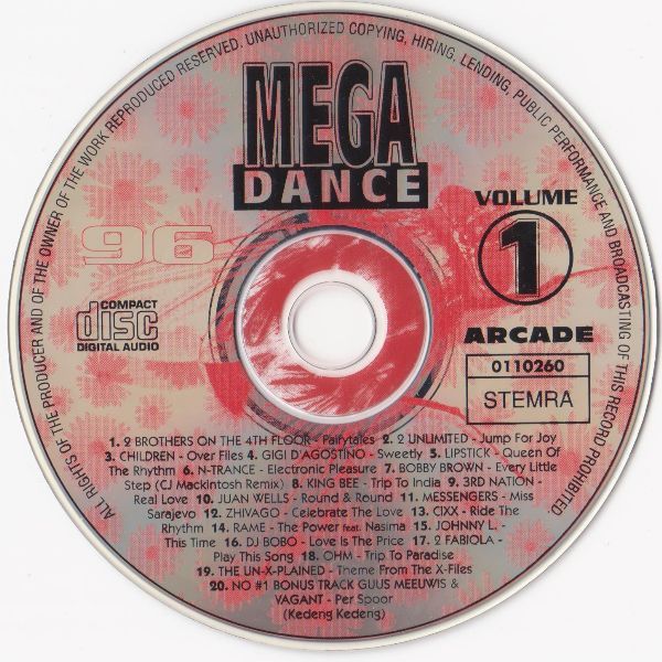 Various | Mega Dance 96 Volume 1 | CD (Compilation