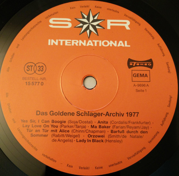 Various  Das Goldene Schlager-Archiv - Die Hits Des Jahres 1977  Vinyl (LP, Compilation 